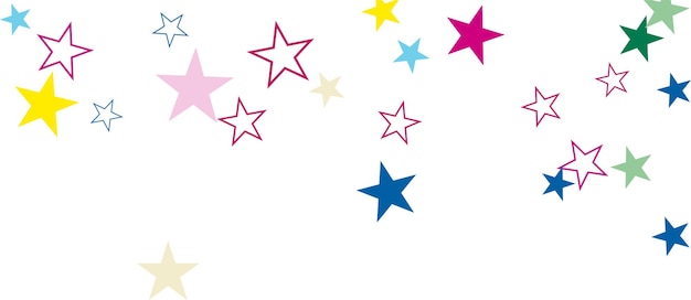 Abstract star colorful background