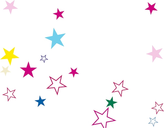 Abstract star colorful background