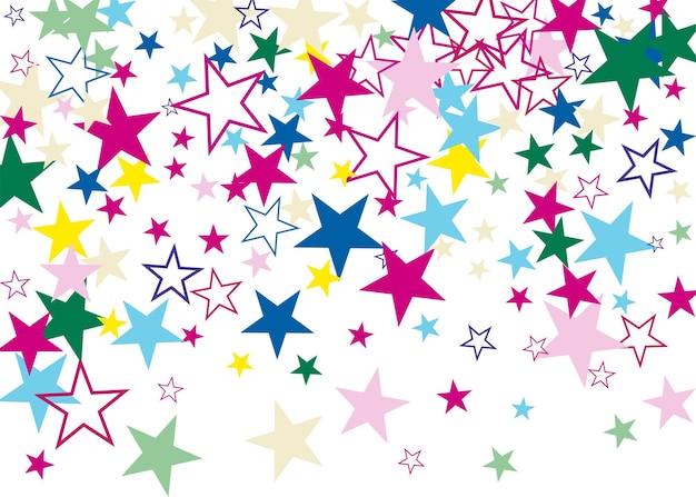 Abstract star colorful background