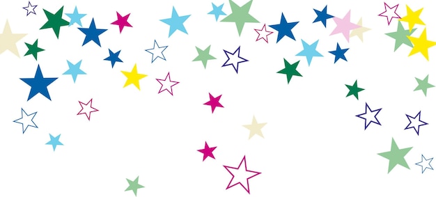 Abstract star colorful background