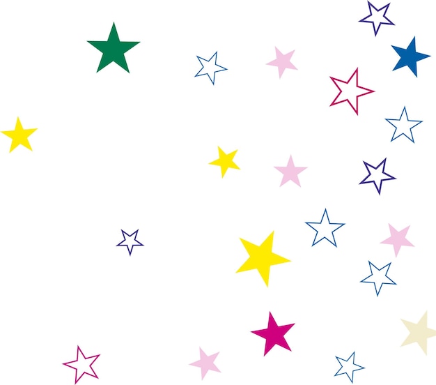 Abstract star colorful background