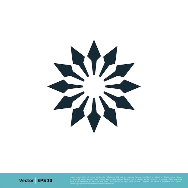 Abstract Star Ornamental Icon Vector Logo Template Illustration Design Vector EPS 10