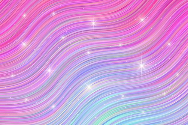 Abstract stripe pattern with blinked star light in gradient color