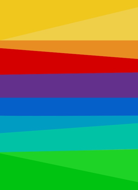 Abstract striped background of curved lines in bright rainbow colors