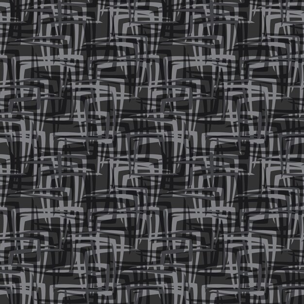 Vector abstract stripes dark seamless pattern background