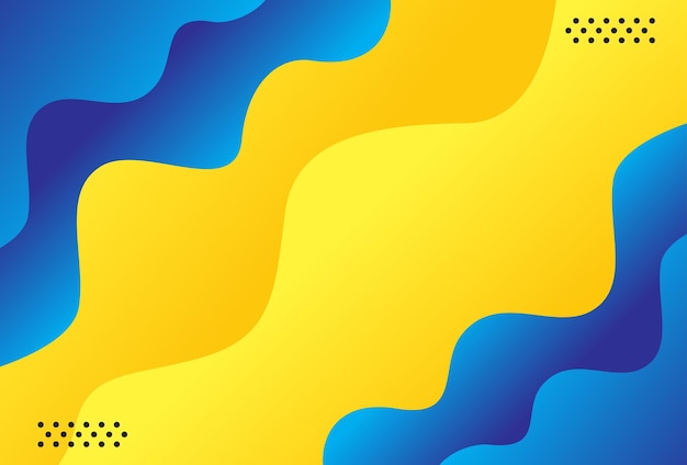 Abstract style background design in yellow and blue colors designs for banner wallpaper and cover templates