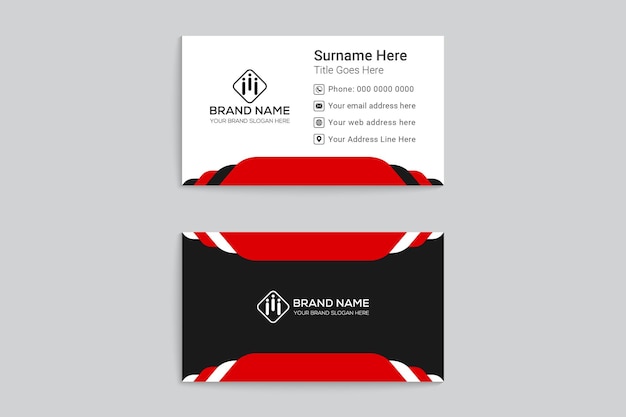 Abstract style business card template