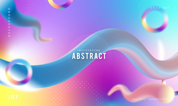 Abstract Stylish 3D Liquid Modern Background