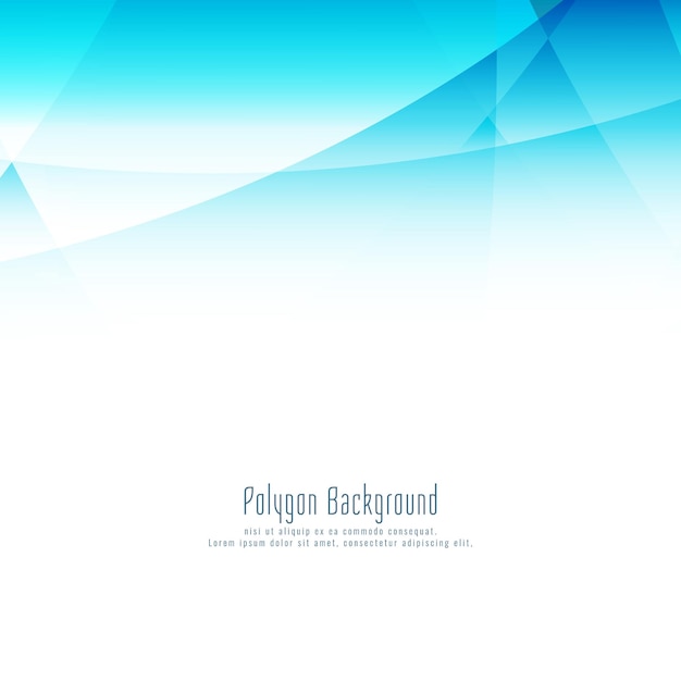 Abstract stylish blue polygon background