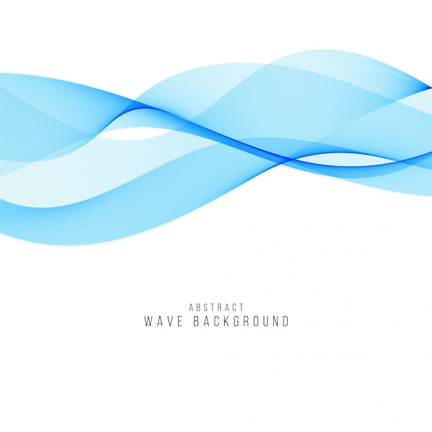 Abstract stylish blue wave background