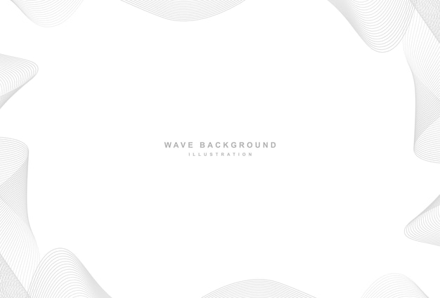 Abstract stylish grey wave design background