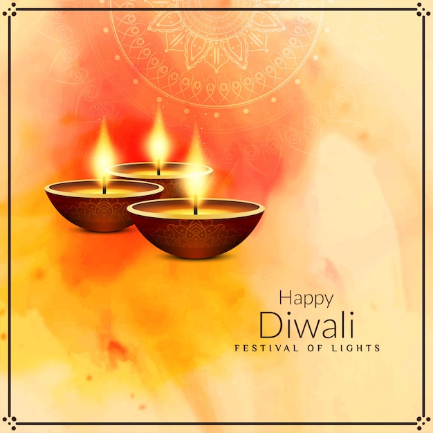 Abstract stylish religious Happy Diwali background