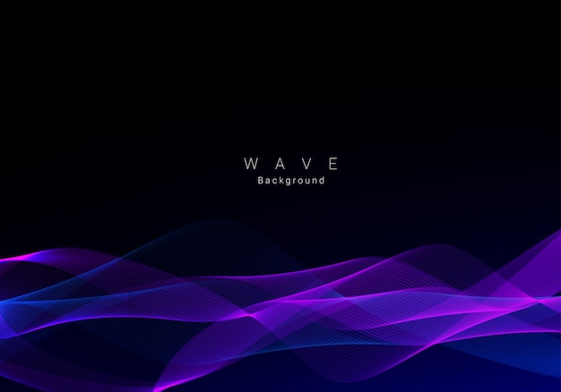 Abstract stylish smooth dynamic wave background