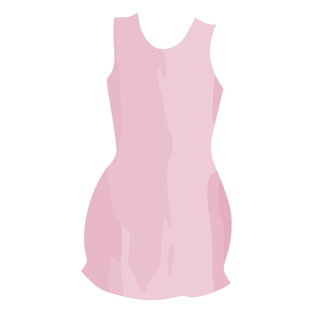 Abstract summer dress in a watercolor style with a blurry pattern in trendy pink shades Sticker