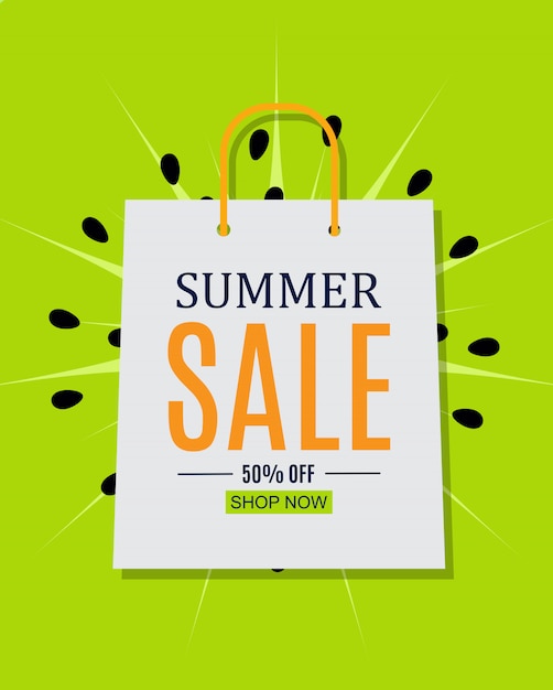 Abstract Summer Sale Background.