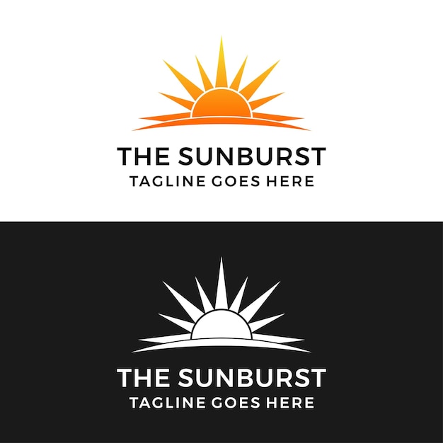 Abstract sun logo icon vector template