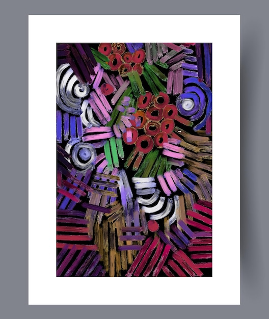 Abstract surrealism creative chaos wall art print