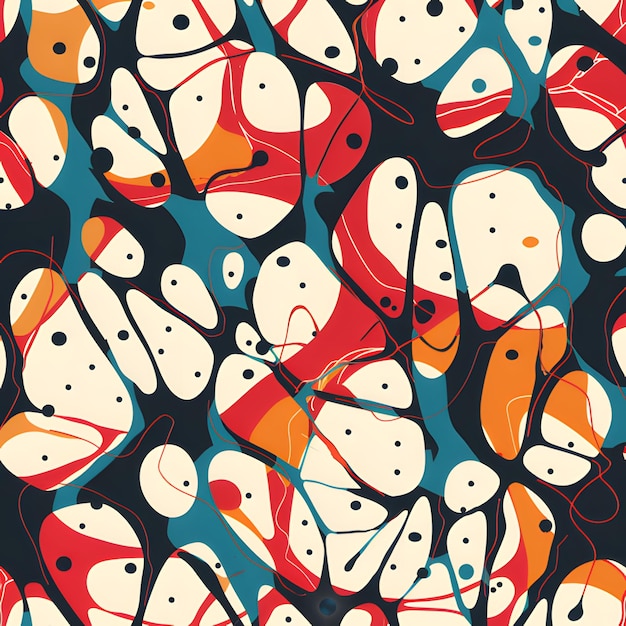 Vector abstract swirls of colorful shapes