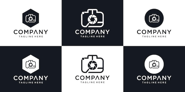 Abstract symbol for a photo Studio in a simple minimalistic style logo