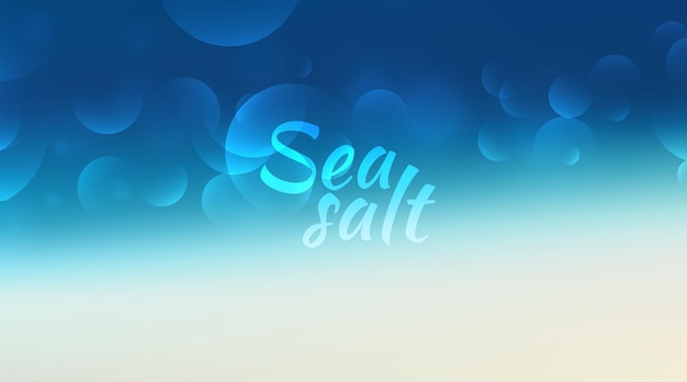 Abstract teal background Blurred turquoise water backdrop Vector illustration for your graphic design banner summer or aqua poster Sea salt text