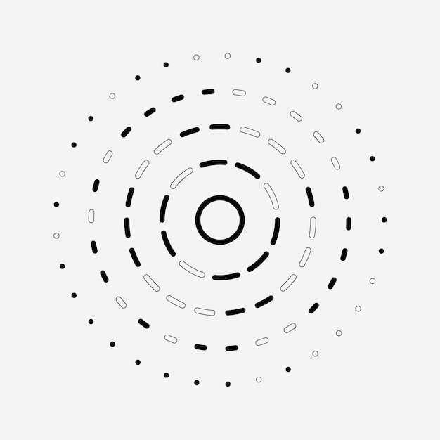 Abstract tech circle clear simple in center style artwork Simple design for template background