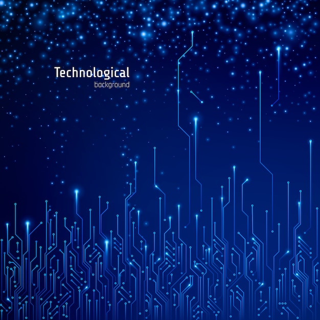 Abstract technological background. Circuit