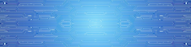 Abstract Technology Background, blue circuit board pattern, microchip, power line