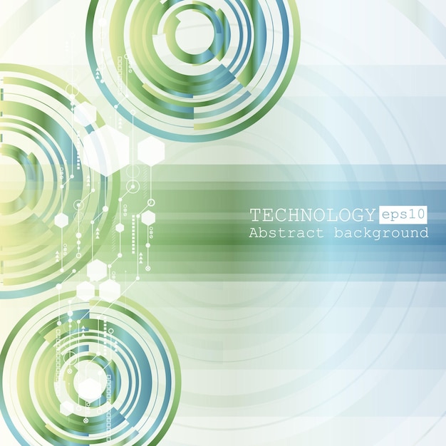 Abstract technology background with various technological elements Vector illustration eps 10