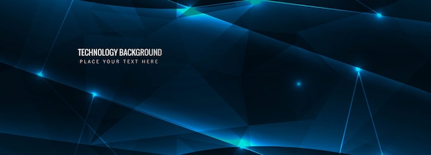 Abstract technology banner background