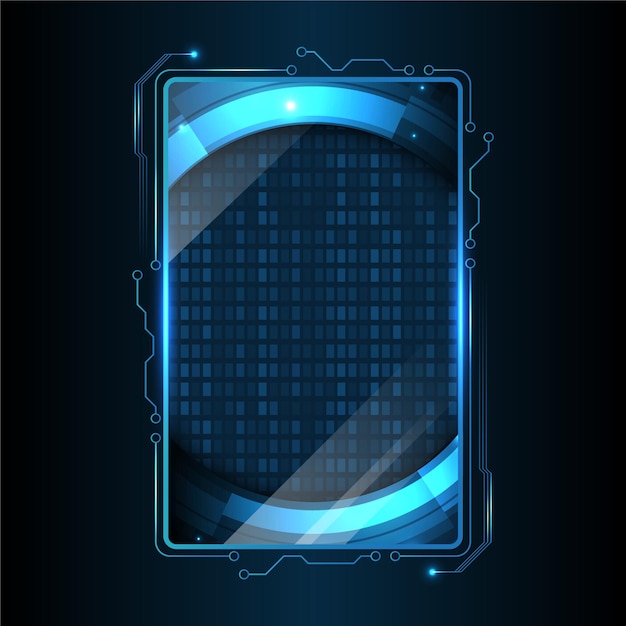 Abstract technology and digital card background