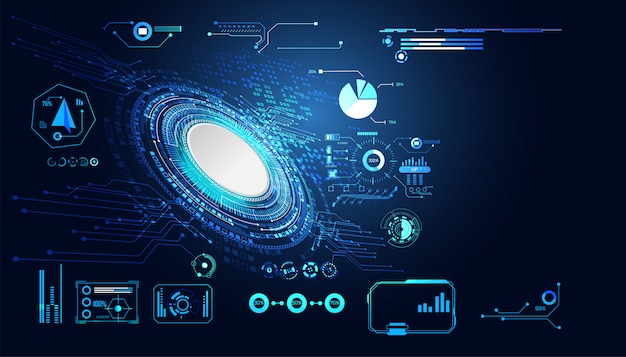 abstract technology ui futuristic hud interface