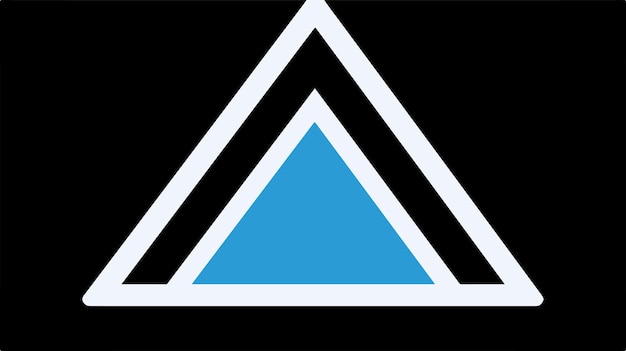 Vector abstract terra triangle vector icon