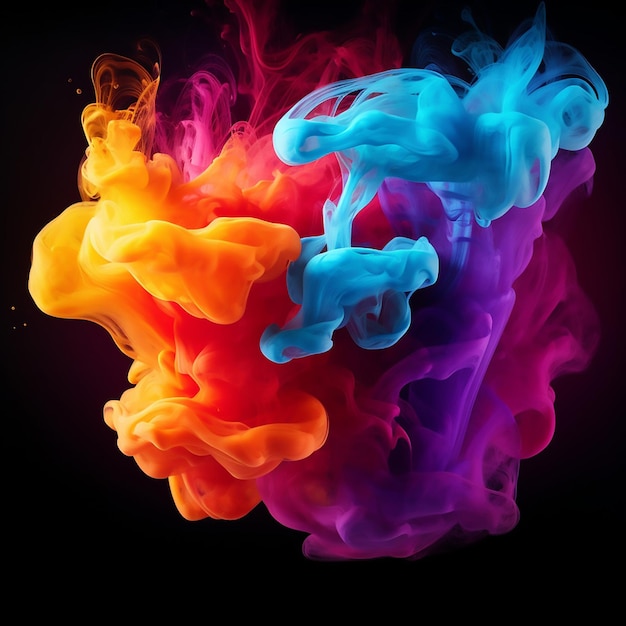 abstract texture background wallpaper cloud colours vibrant creativity concept vivid smoke explosi