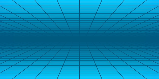 Abstract tiled background with perspective in light blue colors