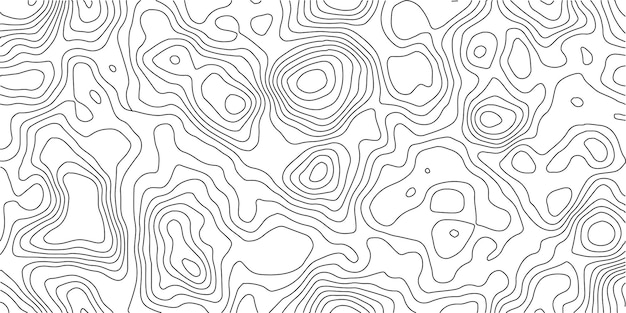 Abstract Topographic contour map Topography and geography map grid contour lines