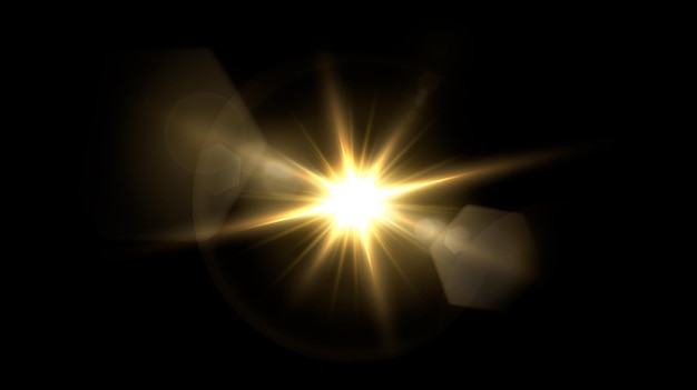 Abstract transparent sunlight special lens flare light effect