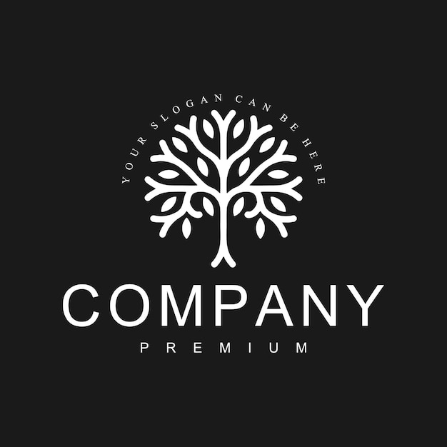 Abstract tree company logo