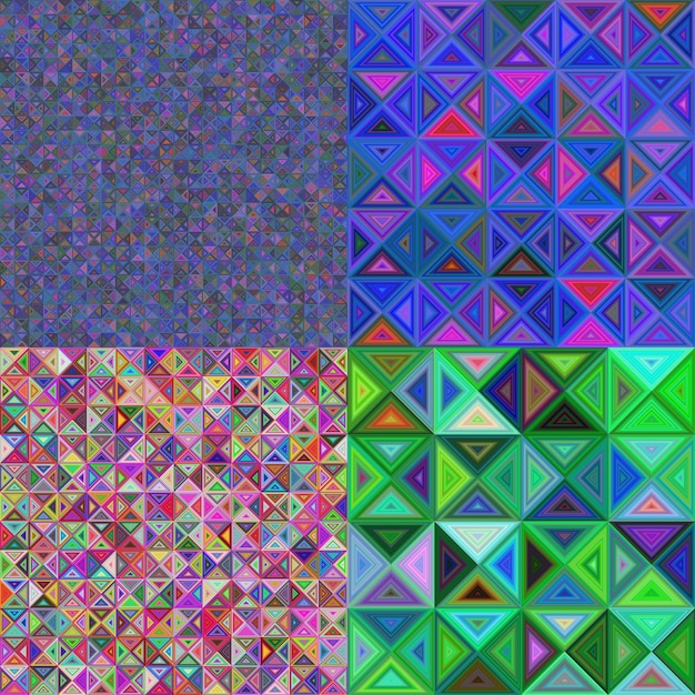 Abstract triangle polygon background collection