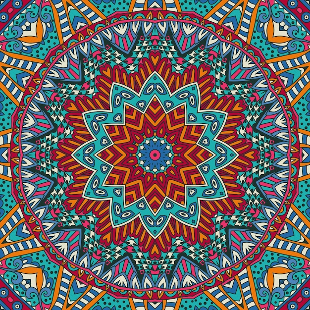 Abstract Tribal vintage ethnic seamless pattern ornamental