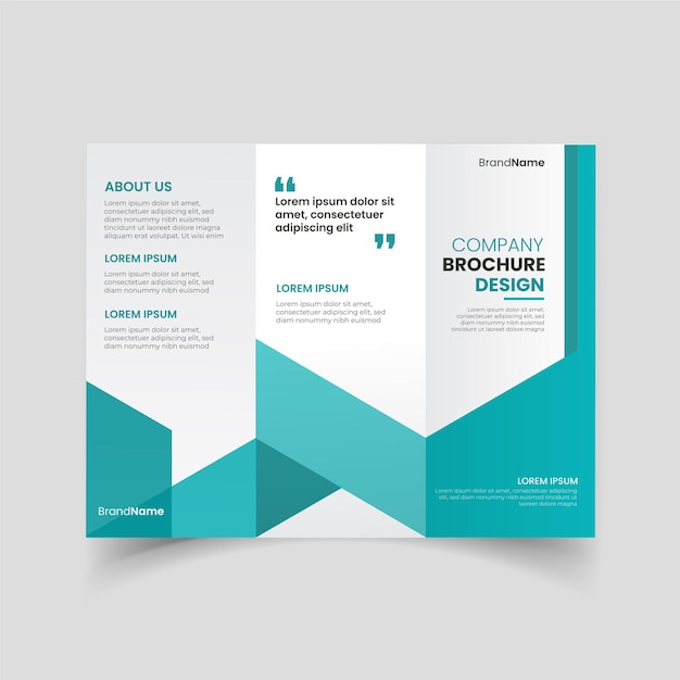 Abstract trifold brochure template