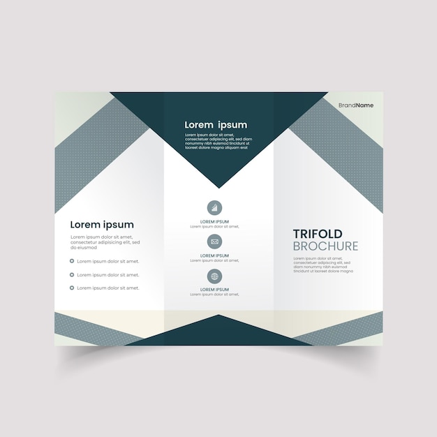 Abstract trifold brochure template