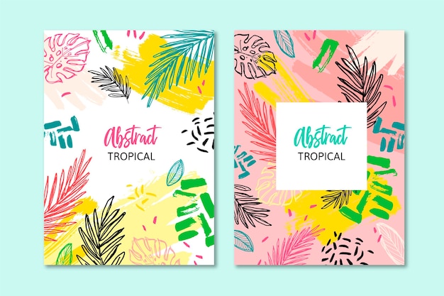 Abstract tropical cards