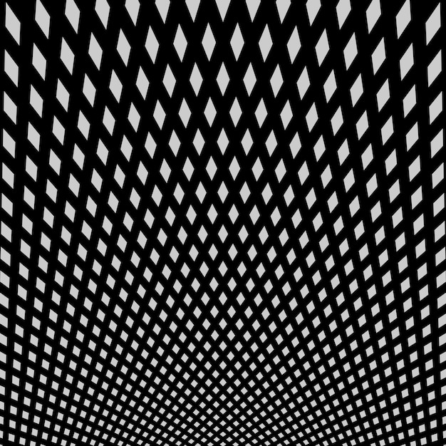 Abstract twisted black and white background Optical illusion of distorted surface Twisted stripes