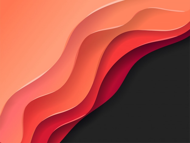 Abstract vector background of color layers