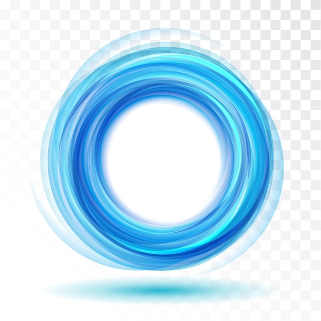 Abstract vector background wavy blue circle Circle lines Blue circles Abstract circles waves Blue Circle frame tranparent isolated on white background with empty space