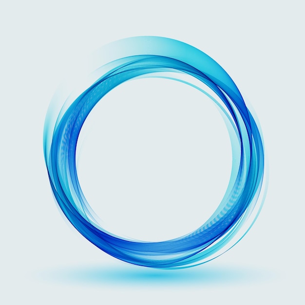 Abstract vector background wavy blue circle Circle lines Blue circles Abstract circles waves Circle frame