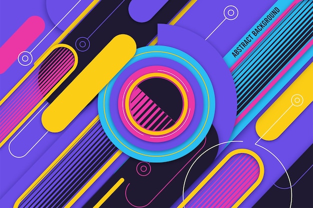 Abstract vector background with colorful style