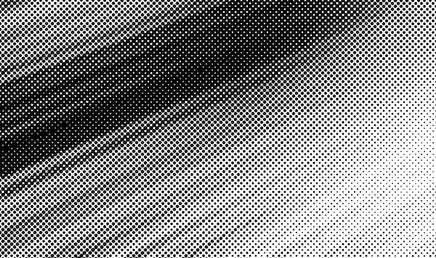 Abstract vector grunge halftone distorted shapes background banner