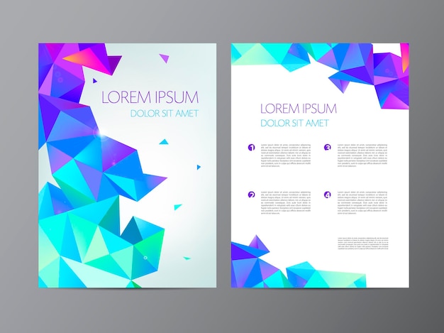 Abstract vector modern flyer