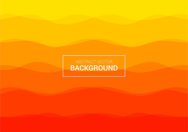 Abstract vector orange poster background design template